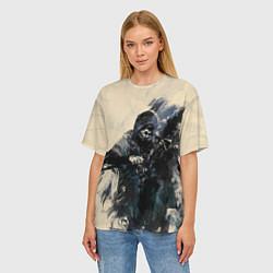 Футболка оверсайз женская Корво Аттано, цвет: 3D-принт — фото 2