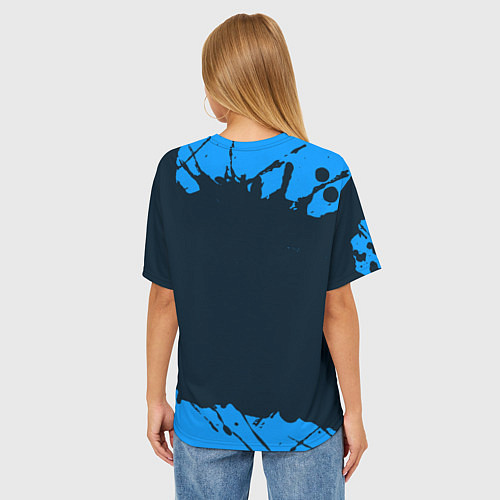 Женская футболка оверсайз PAYDAY 2 - Краска / 3D-принт – фото 4