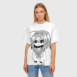 Футболка оверсайз женская Anime Tyan, цвет: 3D-принт — фото 2