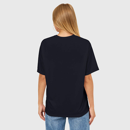 Женская футболка оверсайз Обезьяний chill / 3D-принт – фото 4