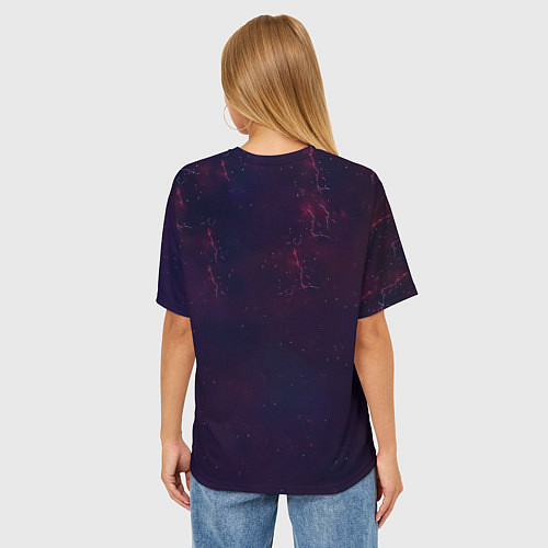 Женская футболка оверсайз Ято космический Бездомный Бог / 3D-принт – фото 4
