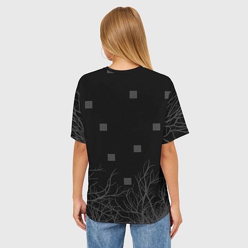 Женская футболка оверсайз ЭНДЕРМЕН МАЙНКРАФТ MINECRAFT / 3D-принт – фото 4