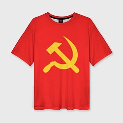 Футболка оверсайз женская Красный Советский союз, цвет: 3D-принт