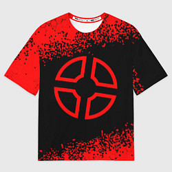 Футболка оверсайз женская TEAM FORTRESS 2 Краска, цвет: 3D-принт