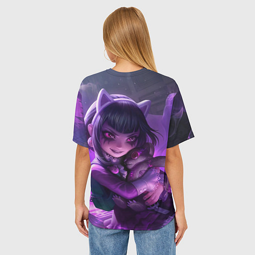 Женская футболка оверсайз Goth Annie League Of Legends / 3D-принт – фото 4