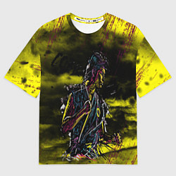 Футболка оверсайз женская Кобра Кай Царапины, цвет: 3D-принт