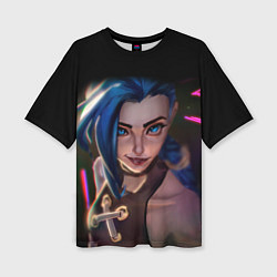 Женская футболка оверсайз Jinx - Джинкс Паудер