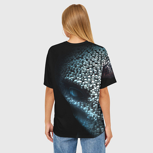 Женская футболка оверсайз X-COM 2 Skulls / 3D-принт – фото 4