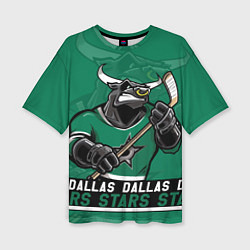 Женская футболка оверсайз Dallas Stars, Даллас Старз