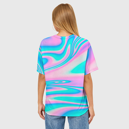 Женская футболка оверсайз Лалафанфан корейская утка / 3D-принт – фото 4