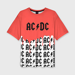 Футболка оверсайз женская Ac dc rock, цвет: 3D-принт