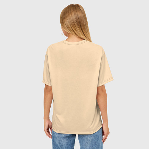 Женская футболка оверсайз Стиба Ину Линк / 3D-принт – фото 4