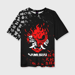 Футболка оверсайз женская CYBERPUNK SAMURAI: JAPAN STYLE, цвет: 3D-принт