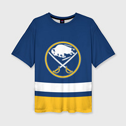 Женская футболка оверсайз Buffalo Sabres, Баффало Сейберз