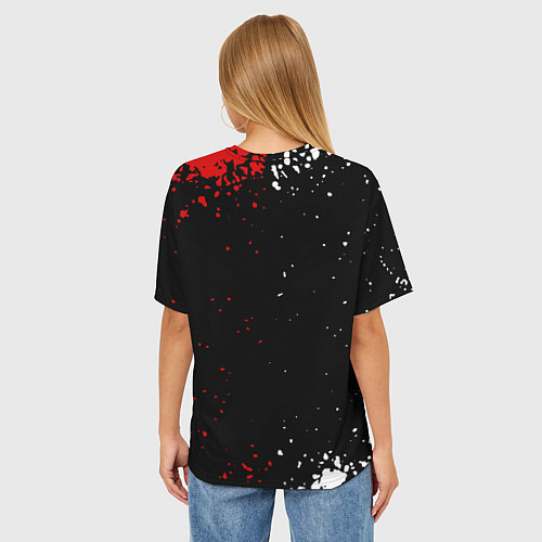 Женская футболка оверсайз Декстер Новая Кровь Dexter New Blood / 3D-принт – фото 4