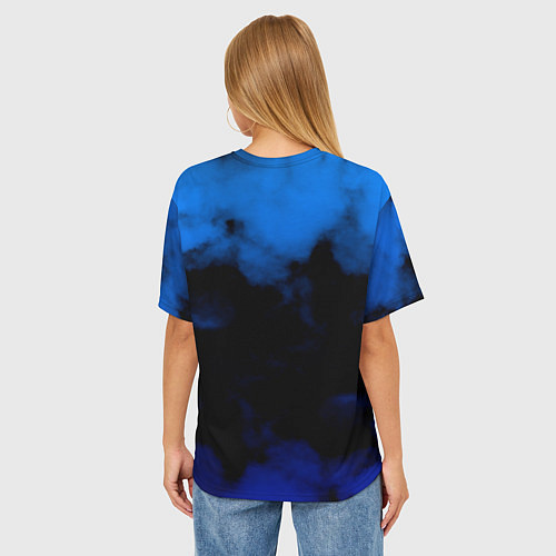 Женская футболка оверсайз Volvo: Облака / 3D-принт – фото 4