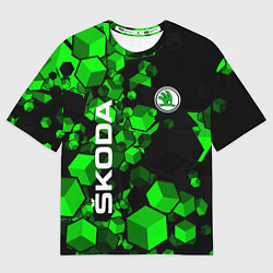 Футболка оверсайз женская Skoda - Фигурки, цвет: 3D-принт