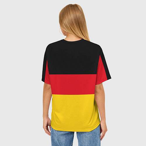 Женская футболка оверсайз Германия - Germany / 3D-принт – фото 4