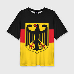 Футболка оверсайз женская Германия - Germany, цвет: 3D-принт