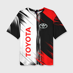 Женская футболка оверсайз Toyota Sport Auto