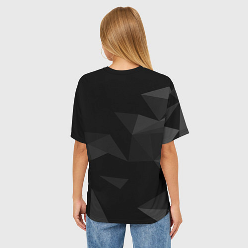 Женская футболка оверсайз Infiniti Инфинити / 3D-принт – фото 4