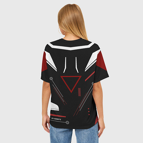 Женская футболка оверсайз Сайрекс Сyrex CS GO / 3D-принт – фото 4