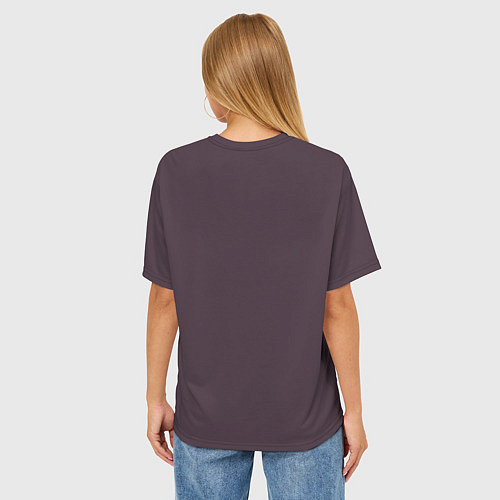 Женская футболка оверсайз Малая Сова / 3D-принт – фото 4