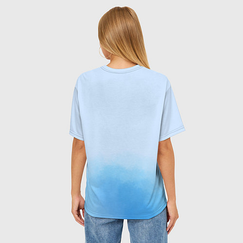 Женская футболка оверсайз Камила Валиева ROC / 3D-принт – фото 4