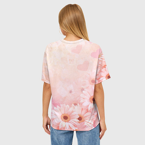 Женская футболка оверсайз Самая красивая Юлия / 3D-принт – фото 4