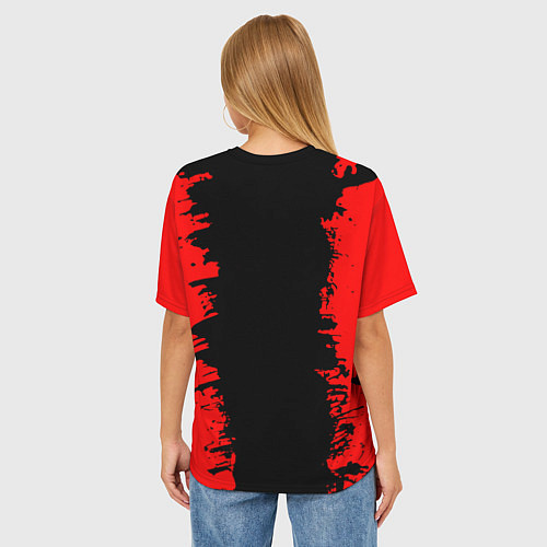 Женская футболка оверсайз Хагги Вагги Взгляд из темноты / 3D-принт – фото 4
