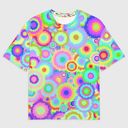 Футболка оверсайз женская Disco-Tie-Dye, цвет: 3D-принт