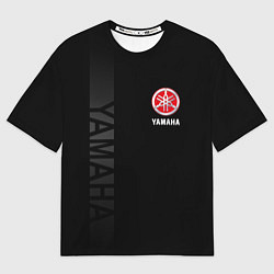 Футболка оверсайз женская YAMAHA БОКОВАЯ ПОЛОСА, цвет: 3D-принт