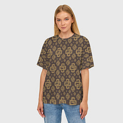 Футболка оверсайз женская Monogramm Pattern Dope Camo Dope Street Market, цвет: 3D-принт — фото 2