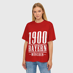 Футболка оверсайз женская Бавария Bayern Munchen, цвет: 3D-принт — фото 2