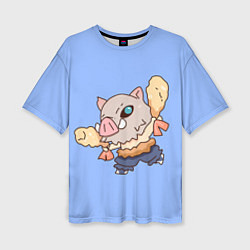 Женская футболка оверсайз Inosuke and shrimp