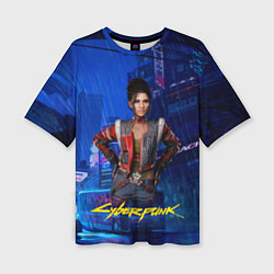 Футболка оверсайз женская Panam Панам Cyberpunk2077, цвет: 3D-принт