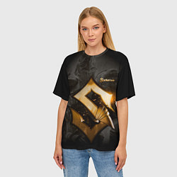 Футболка оверсайз женская SABATON - СПАРТАНЕЦ, цвет: 3D-принт — фото 2