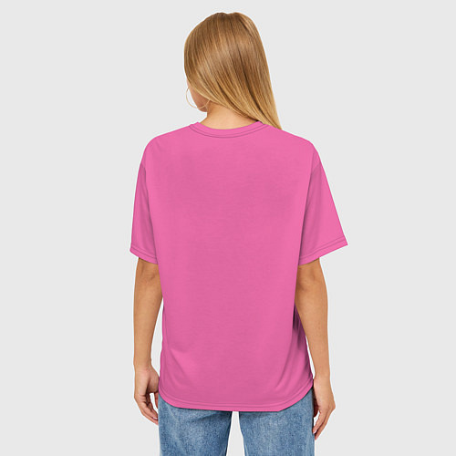Женская футболка оверсайз BLACKPINK СЕРДЦЕ / 3D-принт – фото 4