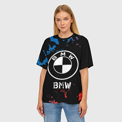 Футболка оверсайз женская BMW BMW - Камуфляж, цвет: 3D-принт — фото 2