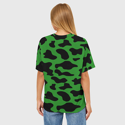 Женская футболка оверсайз Армейский камуфляж / 3D-принт – фото 4