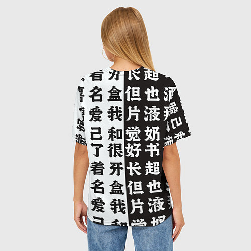 Женская футболка оверсайз Ноль два Любимый во франксе Zero Two / 3D-принт – фото 4