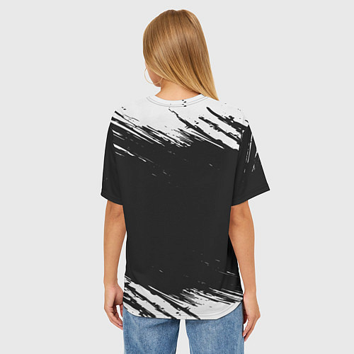Женская футболка оверсайз С Т А Л К Е Р 2 Краска / 3D-принт – фото 4