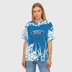 Футболка оверсайз женская Ford форд, цвет: 3D-принт — фото 2