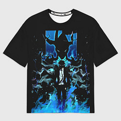 Футболка оверсайз женская Поднятие уровня в одиночку Со Джинву, цвет: 3D-принт