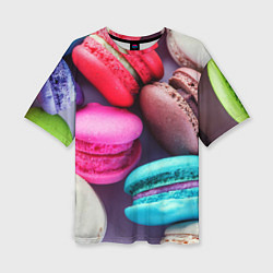 Женская футболка оверсайз Colorful Macaroons