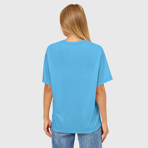 Женская футболка оверсайз Бодзи / 3D-принт – фото 4