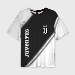 Женская футболка оверсайз ЮВЕНТУС Juventus Краска
