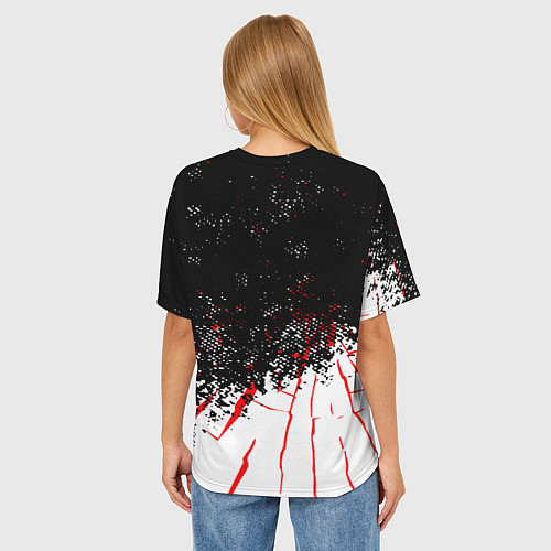 Женская футболка оверсайз A way out / 3D-принт – фото 4