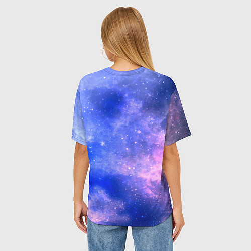 Женская футболка оверсайз Alan Walker космос / 3D-принт – фото 4