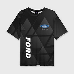 Футболка оверсайз женская Ford Форд Треугольники, цвет: 3D-принт
